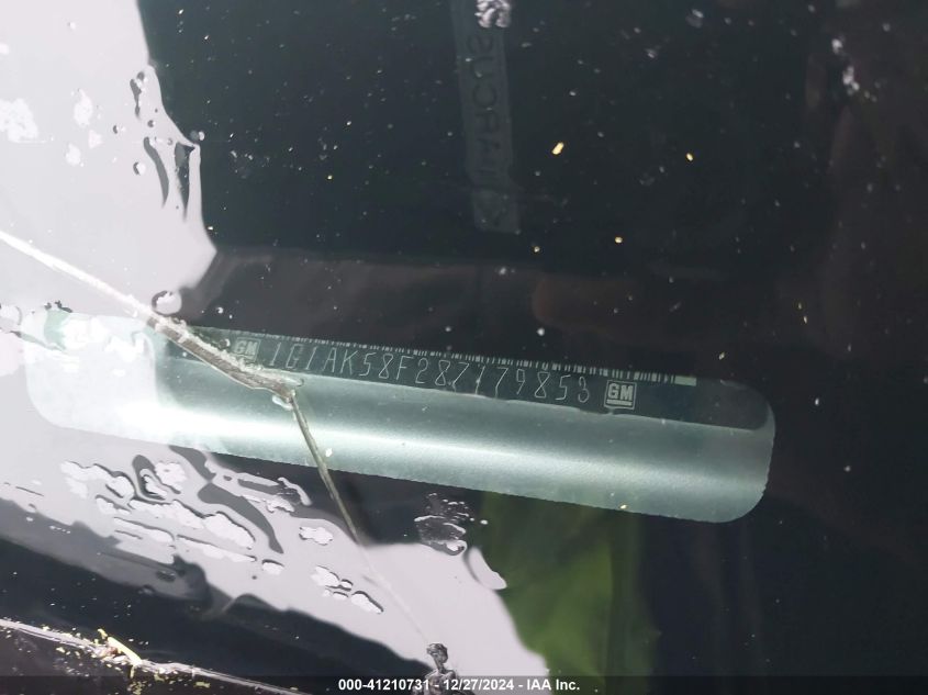 2008 Chevrolet Cobalt Ls VIN: 1G1AK58F287179853 Lot: 41210731