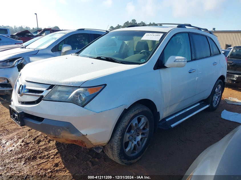 2HNYD28619H526216 2009 ACURA MDX photo no. 2