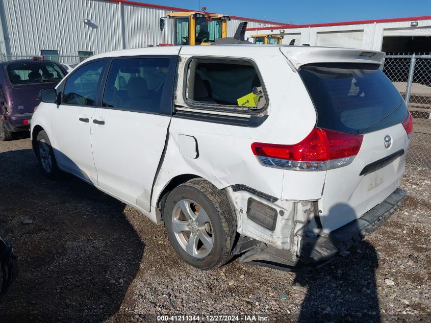 VIN 5TDZK3DC4ES467966 2014 TOYOTA SIENNA no.3