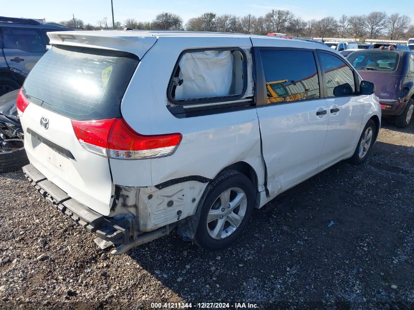 VIN 5TDZK3DC4ES467966 2014 TOYOTA SIENNA no.4