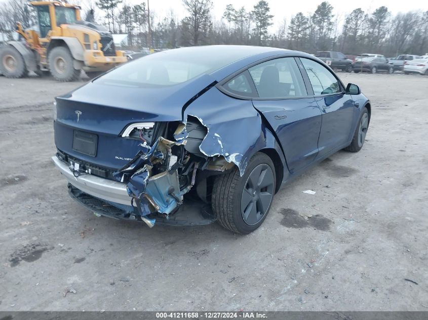 2021 TESLA MODEL 3 LONG RANGE DUAL MOTOR ALL-WHEEL DRIVE - 5YJ3E1EBXMF853236