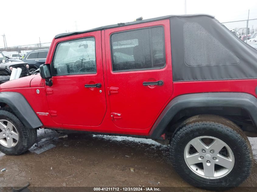 2012 Jeep Wrangler Unlimited Sport VIN: 1C4BJWDG7CL214454 Lot: 41211712