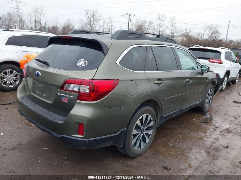 VIN 4S4BSBLCXF3211178 2015 Subaru Outback, 2.5I Lim... no.4