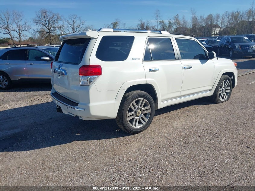 Vin: jtezu5jr9d5055217, lot: 41702350, toyota 4runner limited 20134