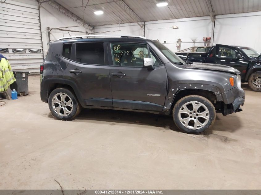 2016 Jeep Renegade Limited VIN: ZACCJBDT0GPC77584 Lot: 41212314