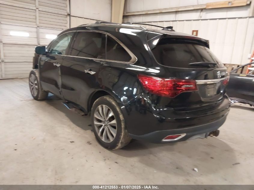 VIN 5FRYD4H43EB036522 2014 Acura MDX, Technology Pa... no.3