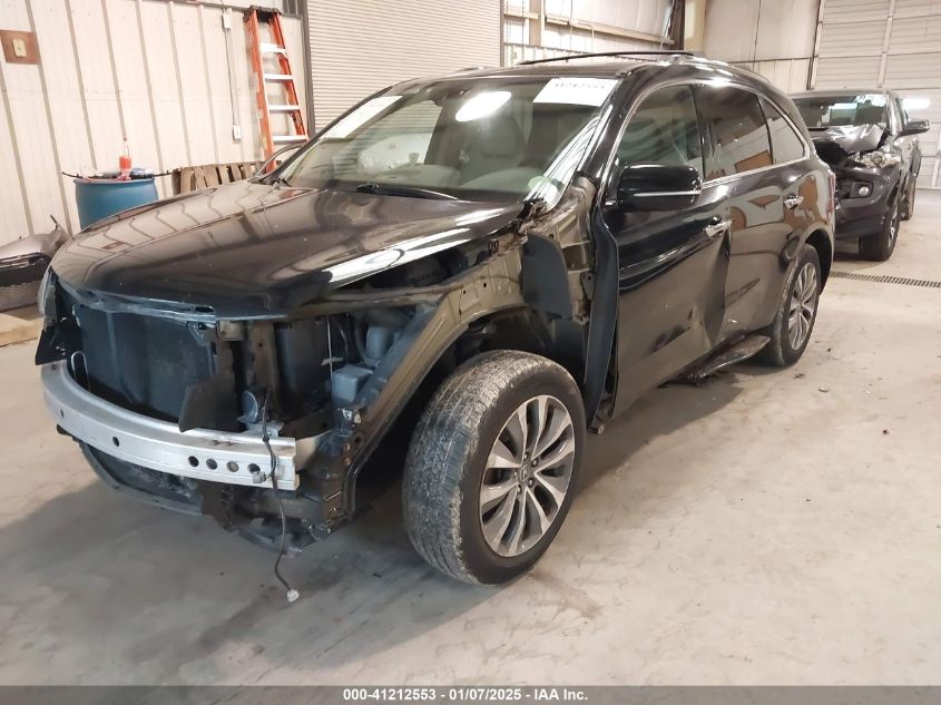 VIN 5FRYD4H43EB036522 2014 Acura MDX, Technology Pa... no.6