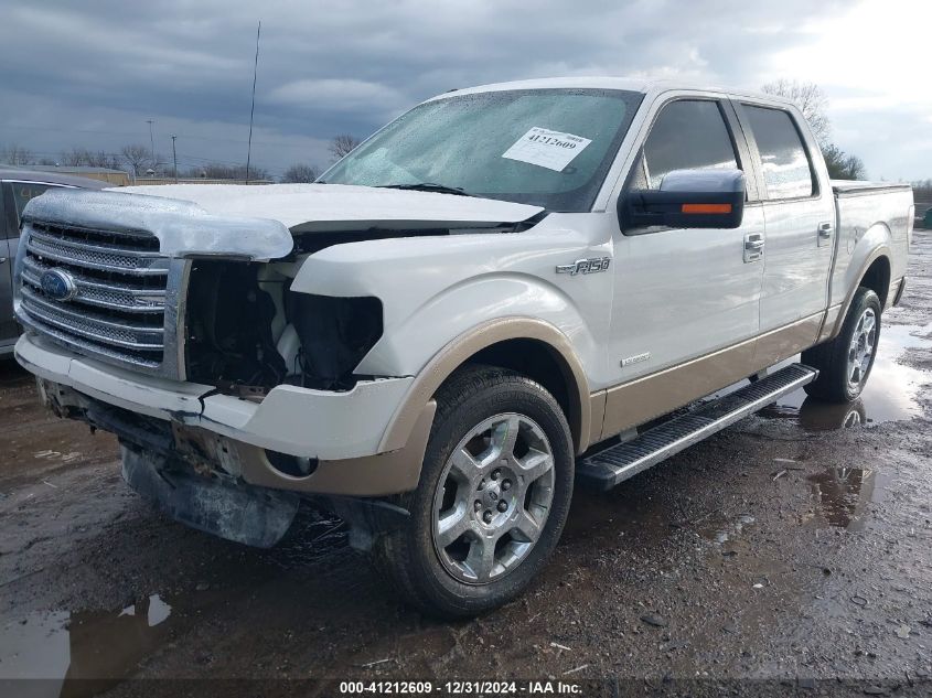 2013 FORD F-150 LARIAT - 1FTFW1ET7DFD39505