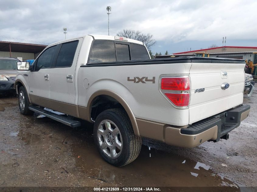 2013 FORD F-150 LARIAT - 1FTFW1ET7DFD39505