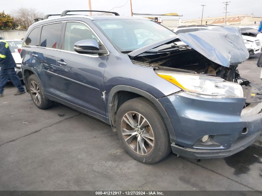 2016 Toyota Highlander, Xle V6