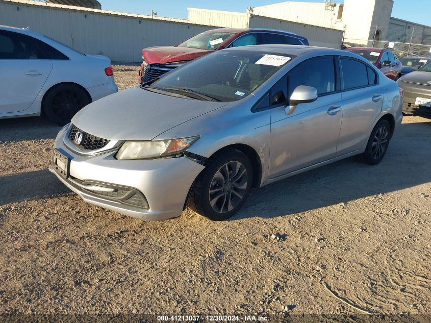 VIN 2HGFB2F85DH558314 2013 Honda Civic, EX no.2