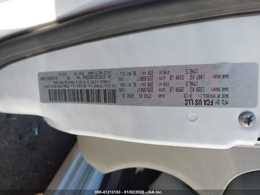 2019 Dodge Grand Caravan Sxt VIN: 2C4RDGCG1KR672042 Lot: 41213183