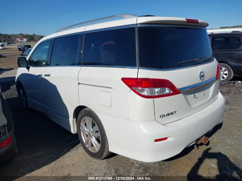 2015 Nissan Quest Platinum/S/Sl/Sv VIN: JN8AE2KP1F9122175 Lot: 41213765