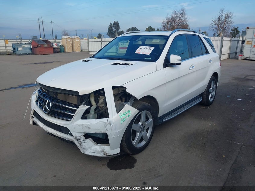Vin: 4jgda5jb6ea302031, lot: 41704284, mercedes-benz ml 350 20142