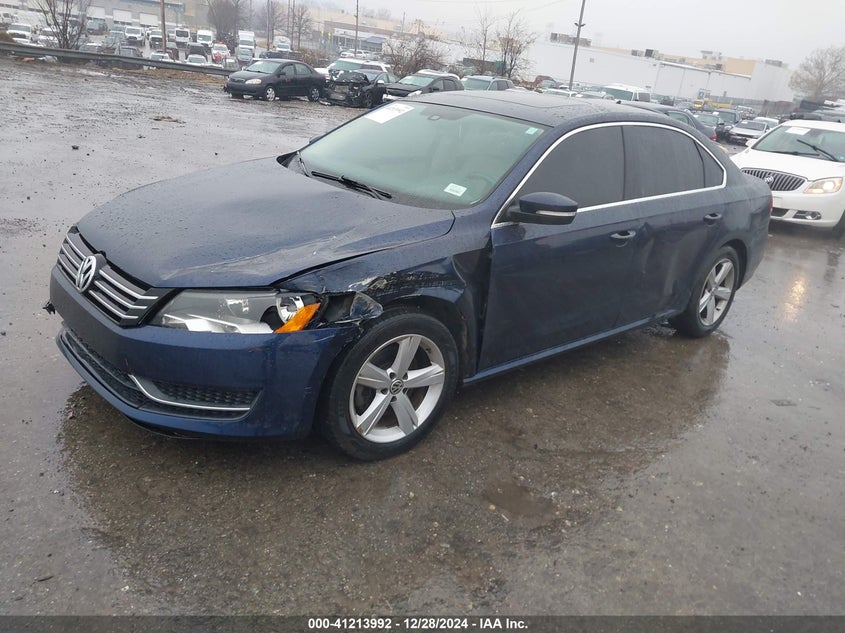 2013 VOLKSWAGEN PASSAT VIN: 1VWBH7A38DC016998
