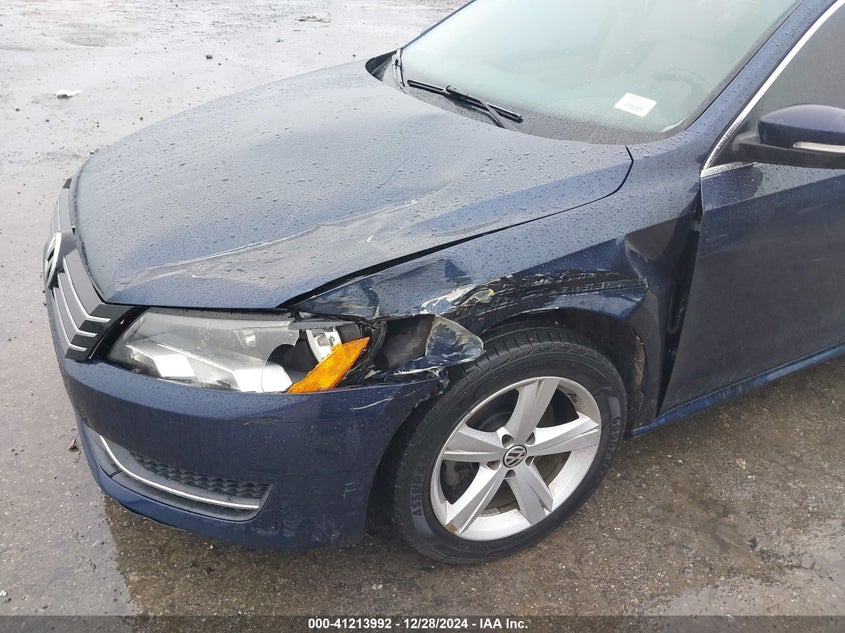 2013 VOLKSWAGEN PASSAT VIN: 1VWBH7A38DC016998