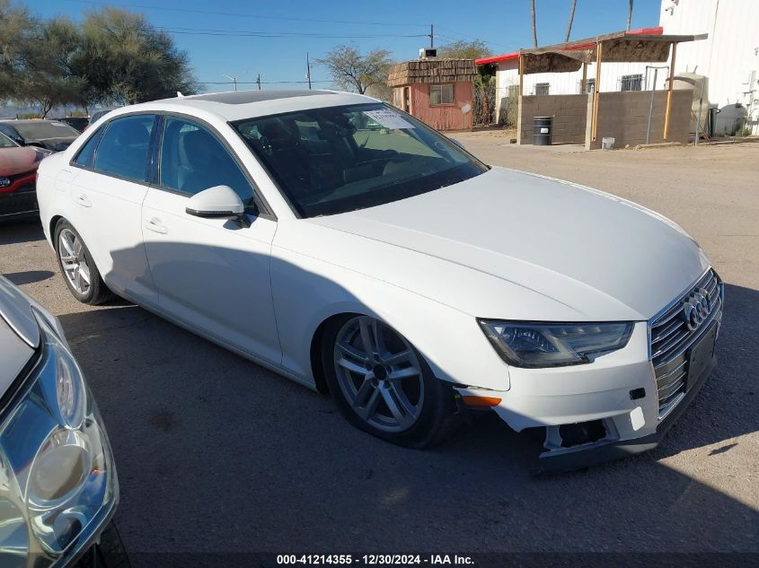 2017 AUDI A4 2.0T PREMIUM - WAUGNAF46HN025979