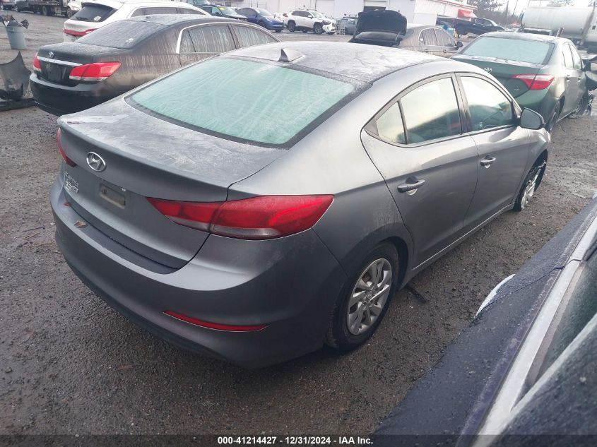 VIN KMHD74LF7HU114095 2017 Hyundai Elantra, SE no.4