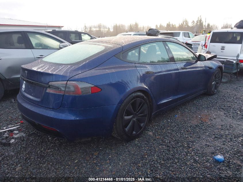 VIN 5YJSA1E50NF463507 2022 TESLA MODEL S no.4