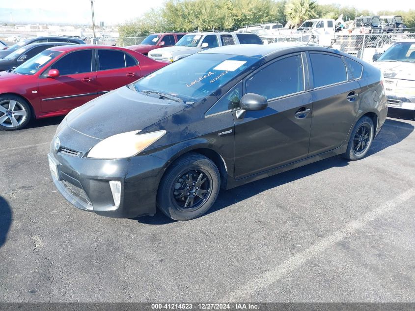 VIN JTDKN3DU6D5543595 2013 Toyota Prius, Three no.2