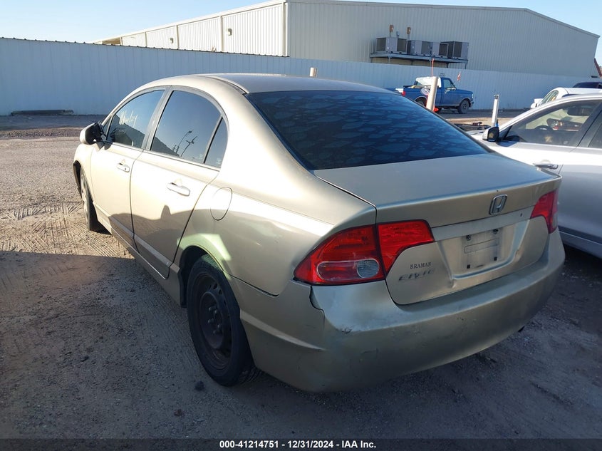 2007 HONDA CIVIC VIN: 1HGFA16597L088072