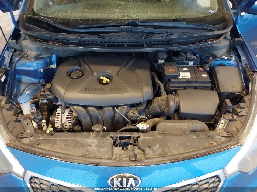 VIN KNAFX4A61E5164154 2014 KIA Forte, LX no.10