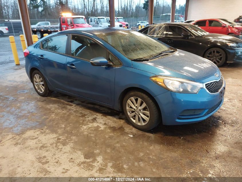 VIN KNAFX4A61E5164154 2014 KIA Forte, LX no.1