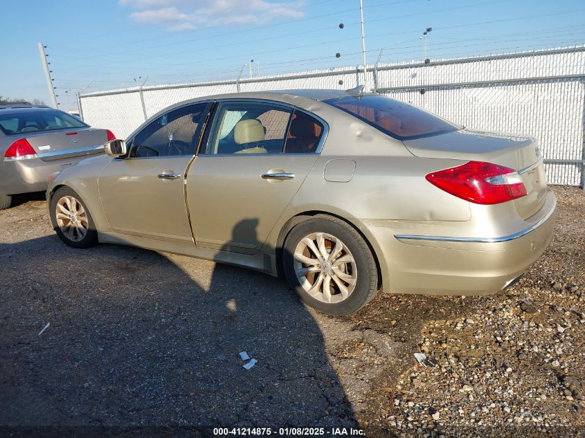 2012 Hyundai Genesis 3.8 VIN: KMHGC4DD9CU176872 Lot: 41214875