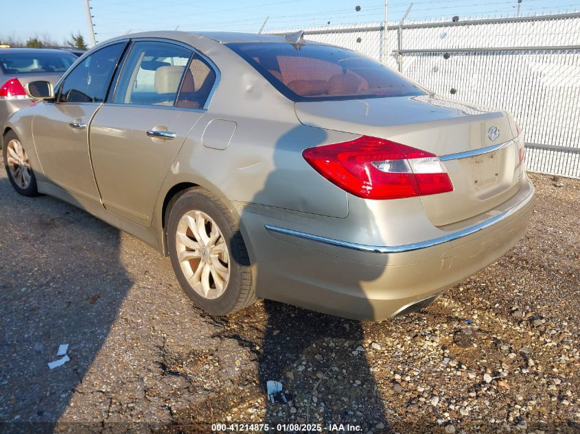 2012 Hyundai Genesis 3.8 VIN: KMHGC4DD9CU176872 Lot: 41214875