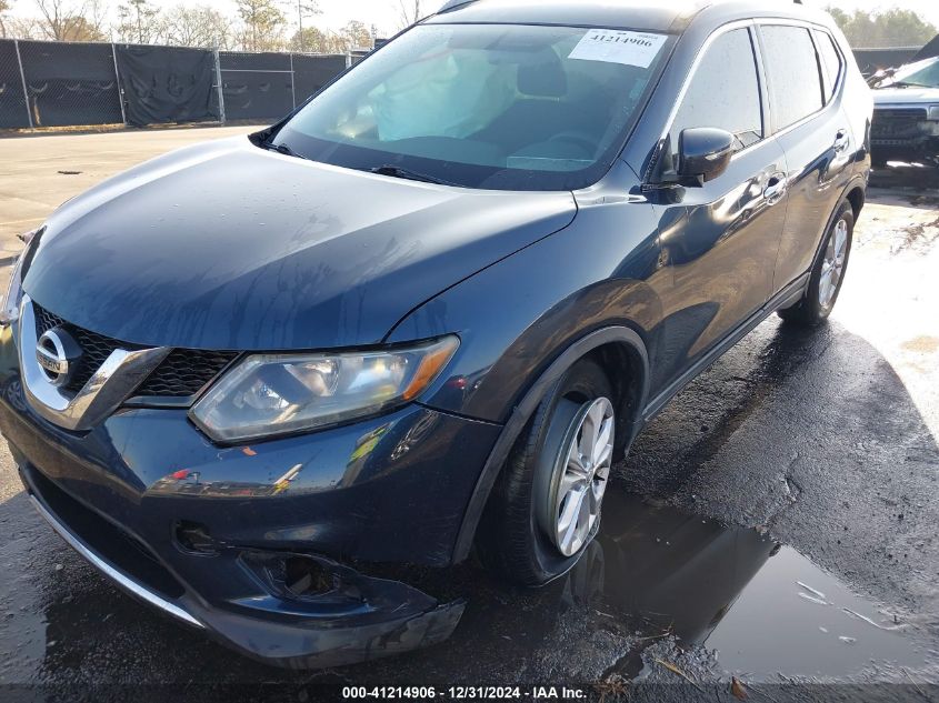 2016 Nissan Rogue Sv VIN: 5N1AT2MT2GC837820 Lot: 41214906