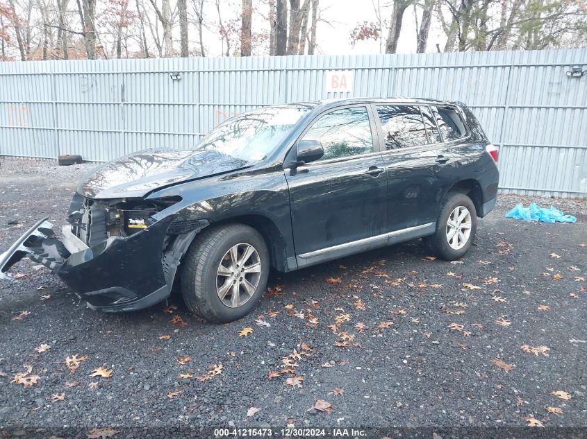 VIN 5TDBK3EH1DS212671 2013 Toyota Highlander, Base V6 no.2