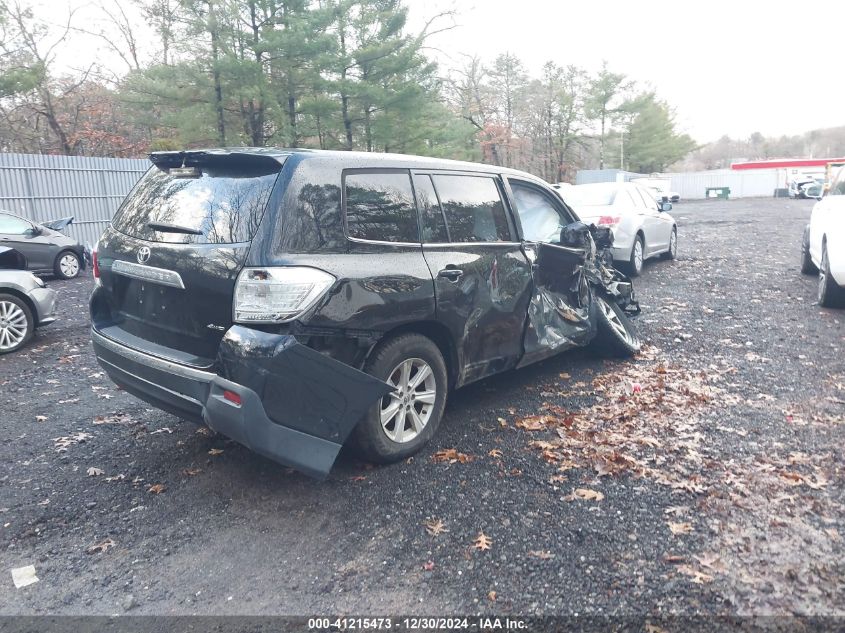 VIN 5TDBK3EH1DS212671 2013 Toyota Highlander, Base V6 no.4