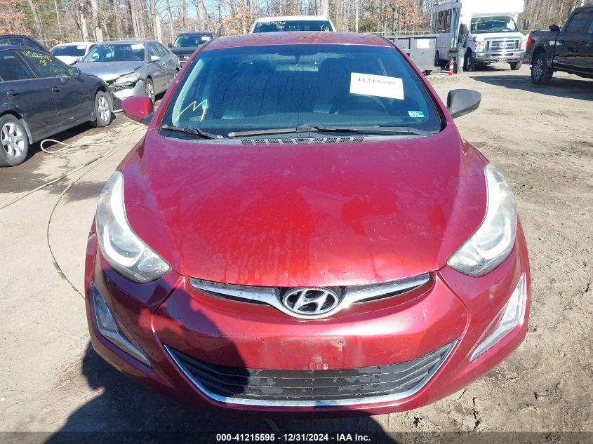 VIN 5NPDH4AE7GH722929 2016 Hyundai Elantra, SE no.11