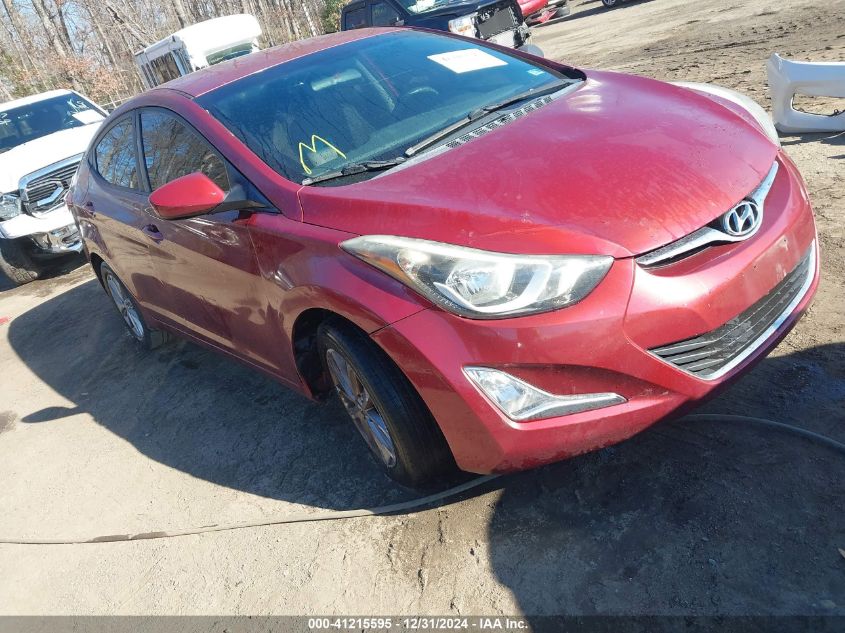 VIN 5NPDH4AE7GH722929 2016 Hyundai Elantra, SE no.1