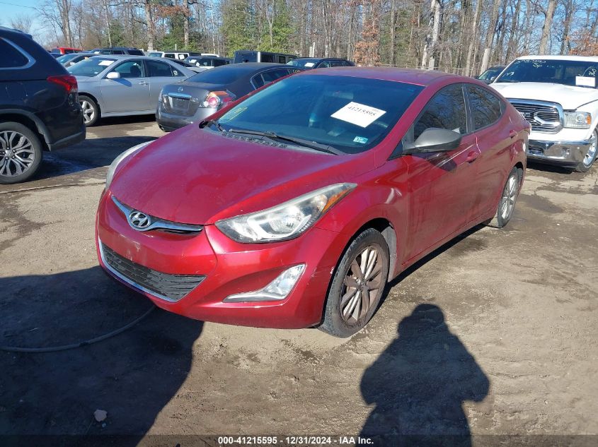 VIN 5NPDH4AE7GH722929 2016 Hyundai Elantra, SE no.2