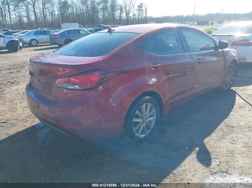 VIN 5NPDH4AE7GH722929 2016 Hyundai Elantra, SE no.4