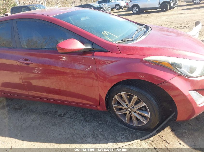 VIN 5NPDH4AE7GH722929 2016 Hyundai Elantra, SE no.6