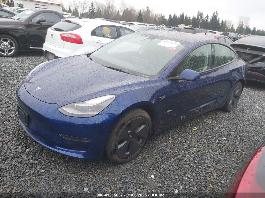 VIN 5YJ3E1EA2PF579445 2023 Tesla Model 3, Rear-Whee... no.2