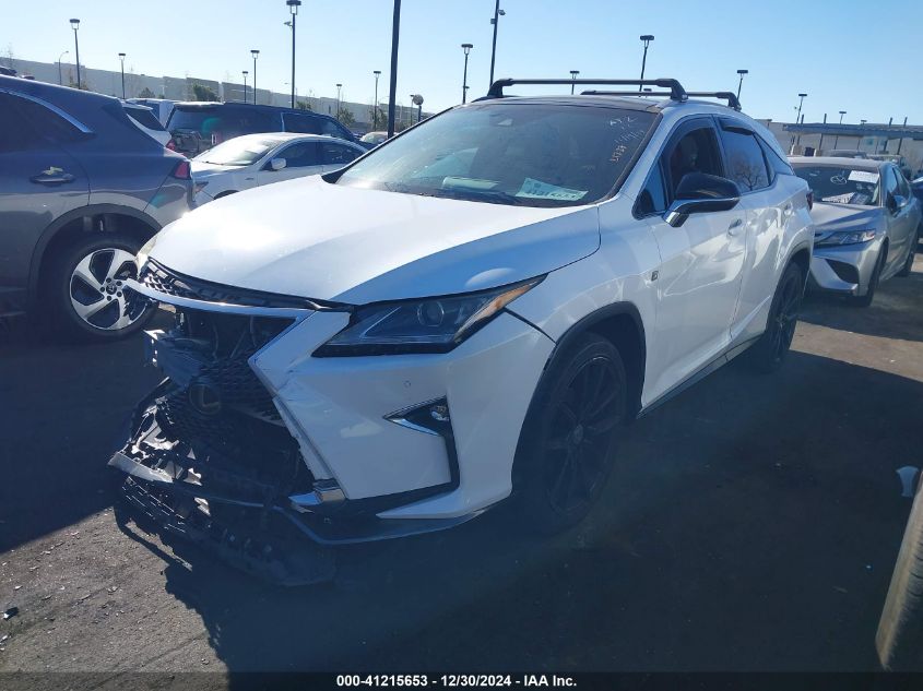 VIN 2T2BZMCA6GC008898 2016 Lexus RX, 350 F Sport no.2