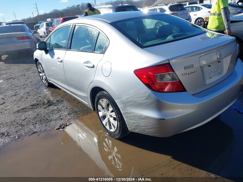 2012 HONDA CIVIC VIN: 19XFB2F5XCE314611