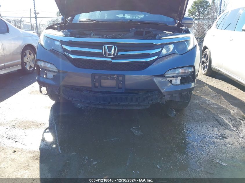 VIN 5FNYF6H50GB009393 2016 Honda Pilot, Ex-L no.6