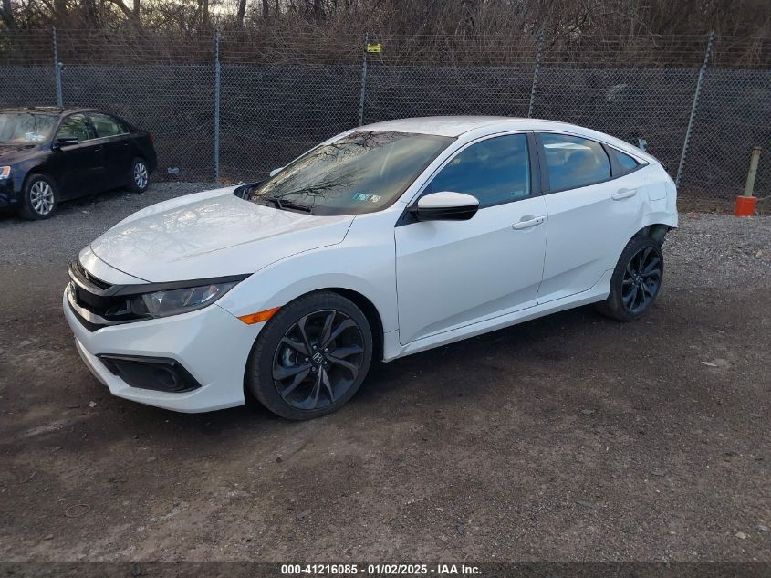 VIN 19XFC2F89ME201273 2021 Honda Civic, Sport no.2