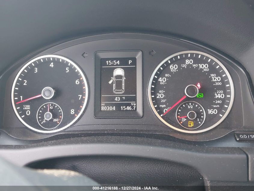 2017 Volkswagen Tiguan S/Limited VIN: WVGBV7AX4HK053973 Lot: 41216188