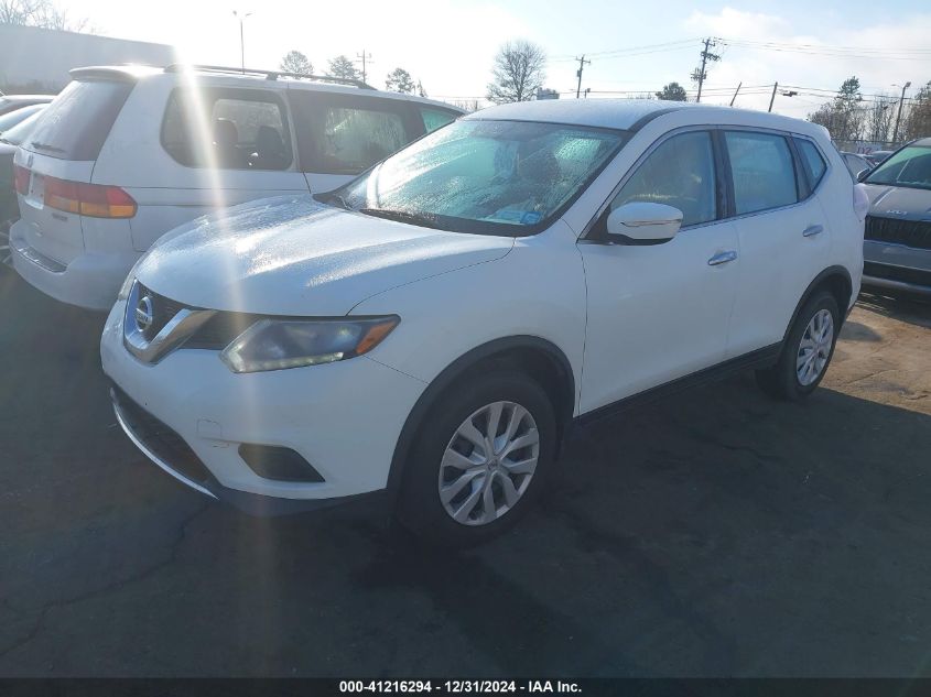 VIN KNMAT2MV3FP590319 2015 Nissan Rogue, S no.2