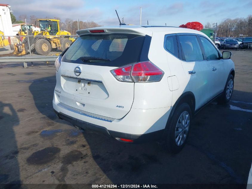 VIN KNMAT2MV3FP590319 2015 Nissan Rogue, S no.4