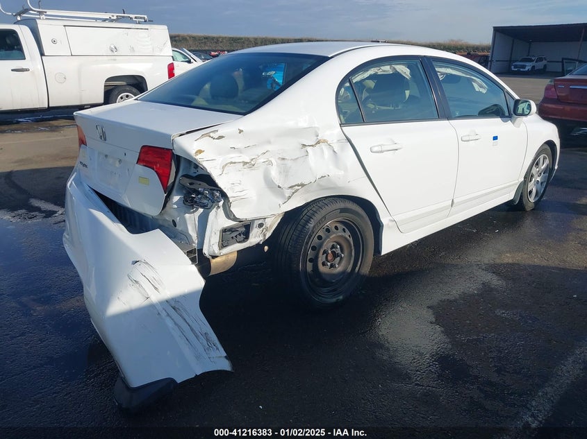 2008 HONDA CIVIC VIN: 2HGFA165X8H347778