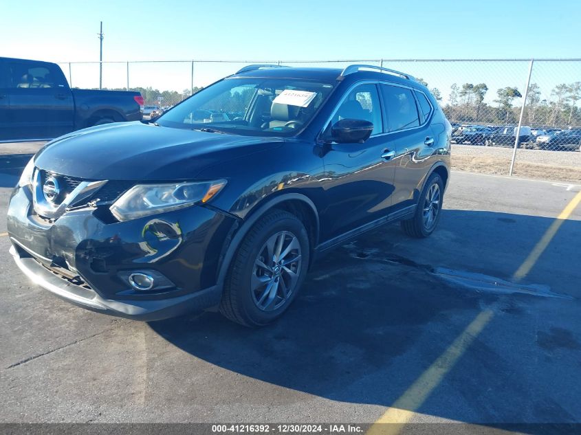 VIN 5N1AT2MT6GC888480 2016 Nissan Rogue, SL no.2