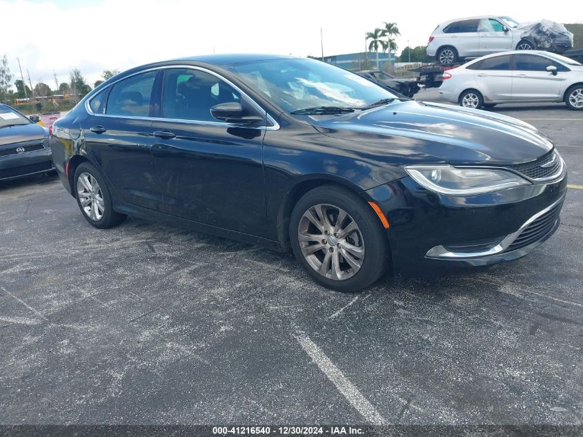 VIN 1C3CCCAB3GN169274 2016 CHRYSLER 200 no.1