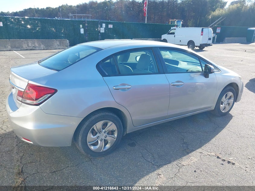 2014 Honda Civic Lx VIN: 2HGFB2F5XEH525204 Lot: 41268963