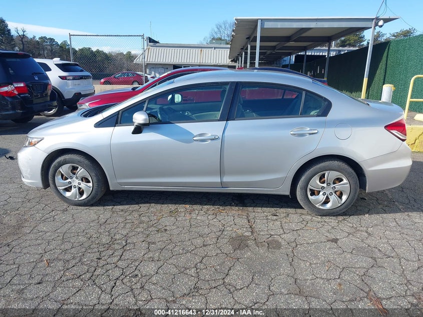 2014 Honda Civic Lx VIN: 2HGFB2F5XEH525204 Lot: 41268963